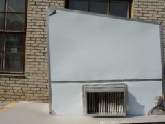 Пристенные вытяжные зонты с гидрозатвором